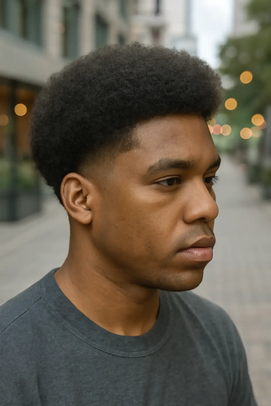 Afro Taper Fade Haircut