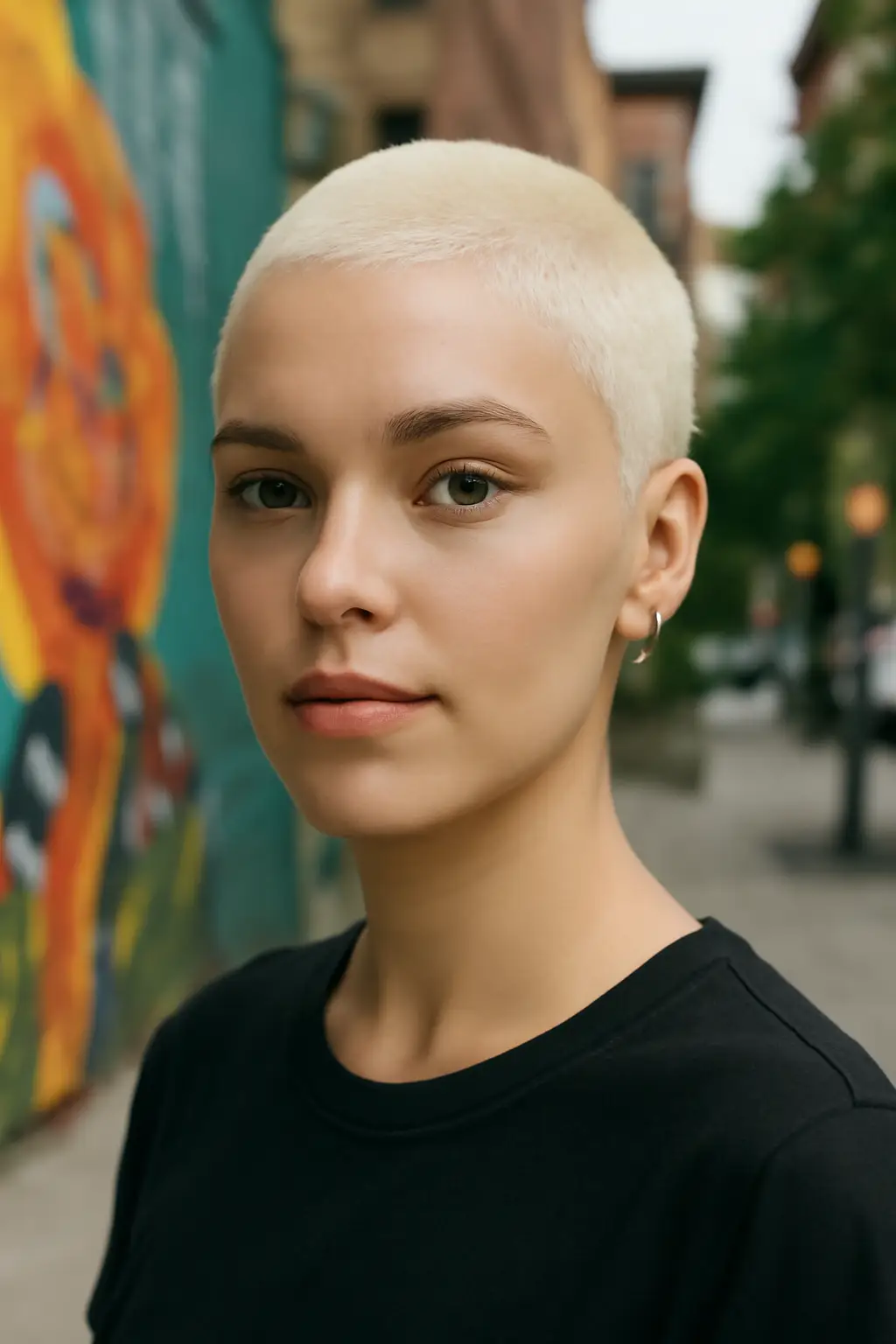 Bleached Buzz Cut