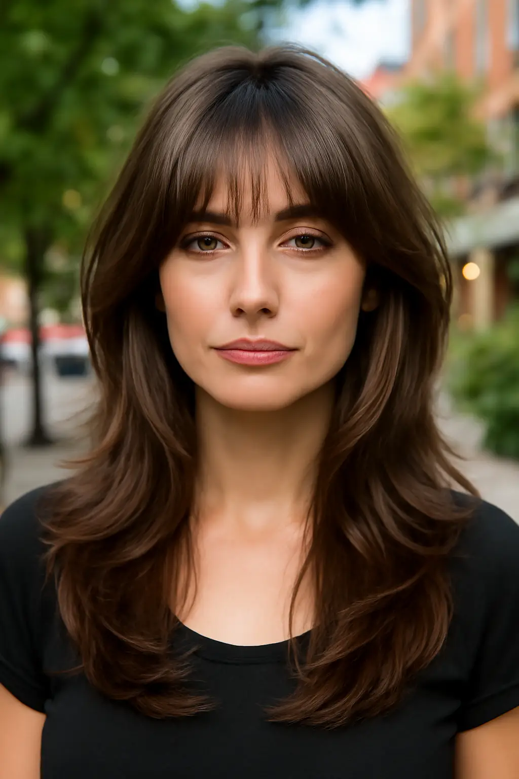 Butterfly Haircut with Bangs