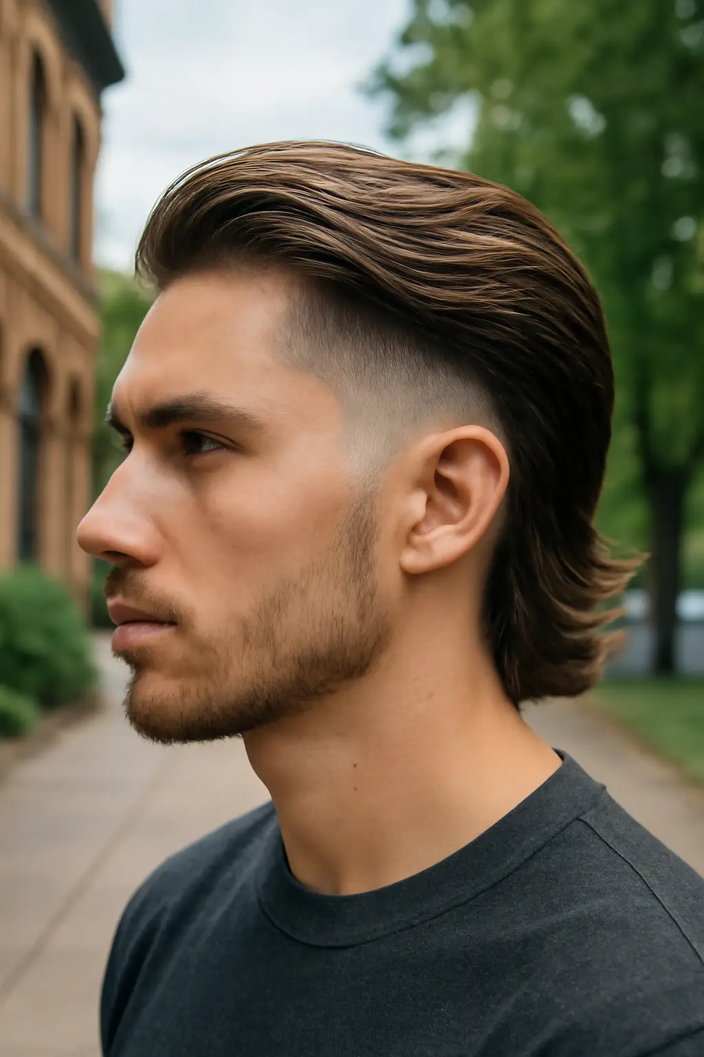 High Taper Fade Long Hair