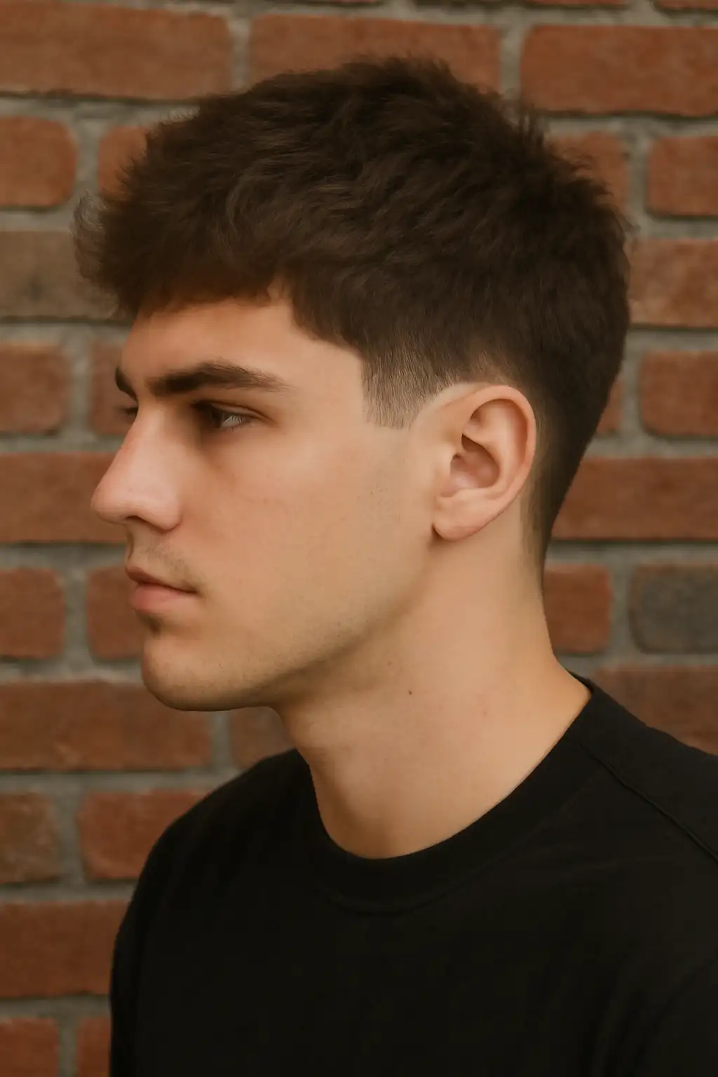 Low Taper Fade Fluffy Hair
