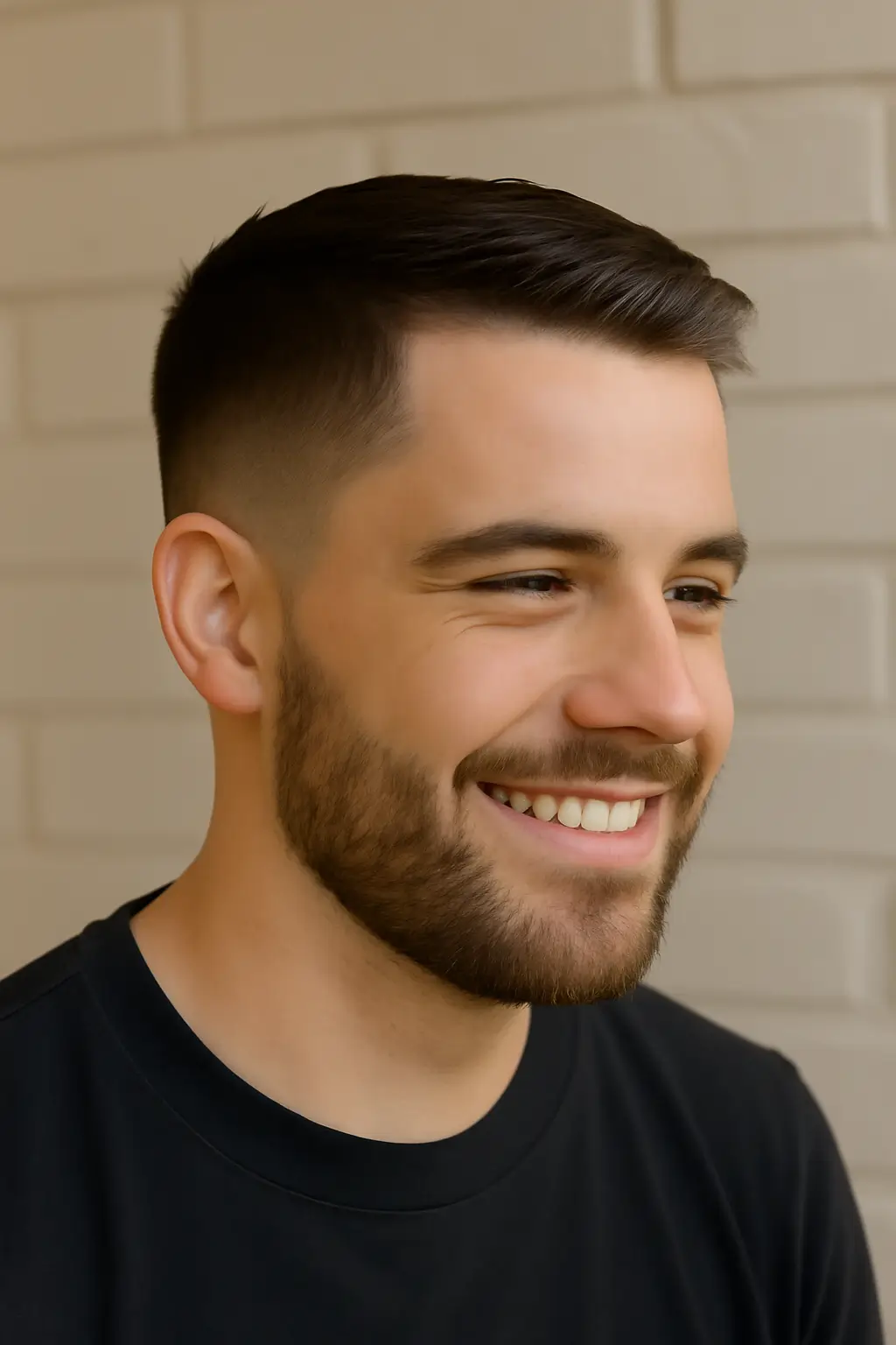 Low Taper Fade Straight Hair
