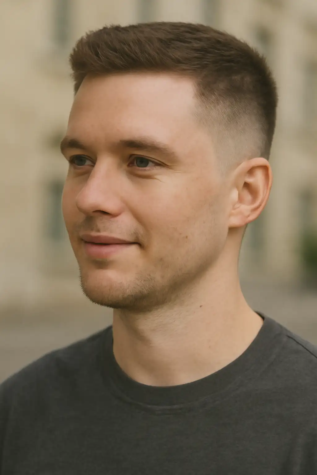 Low Taper Fade White Guy