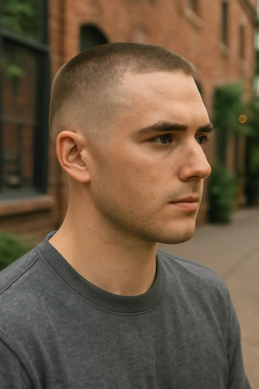Mid Taper Fade Buzz Cut