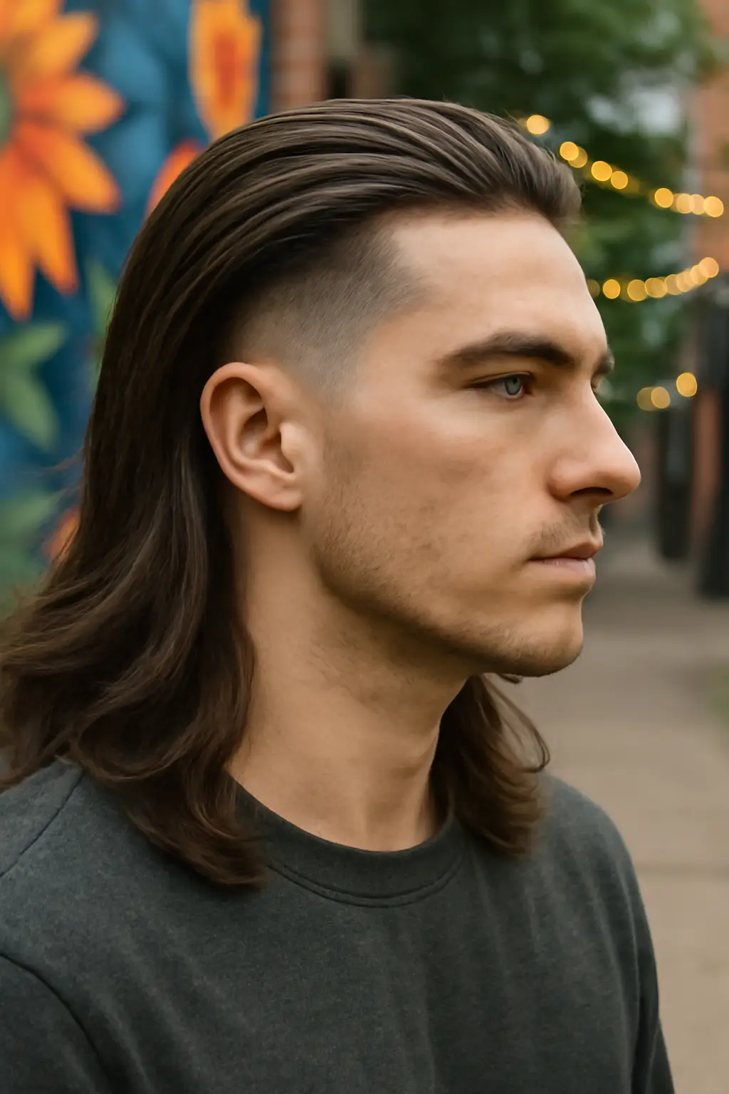 Mid Taper Fade Long Hair