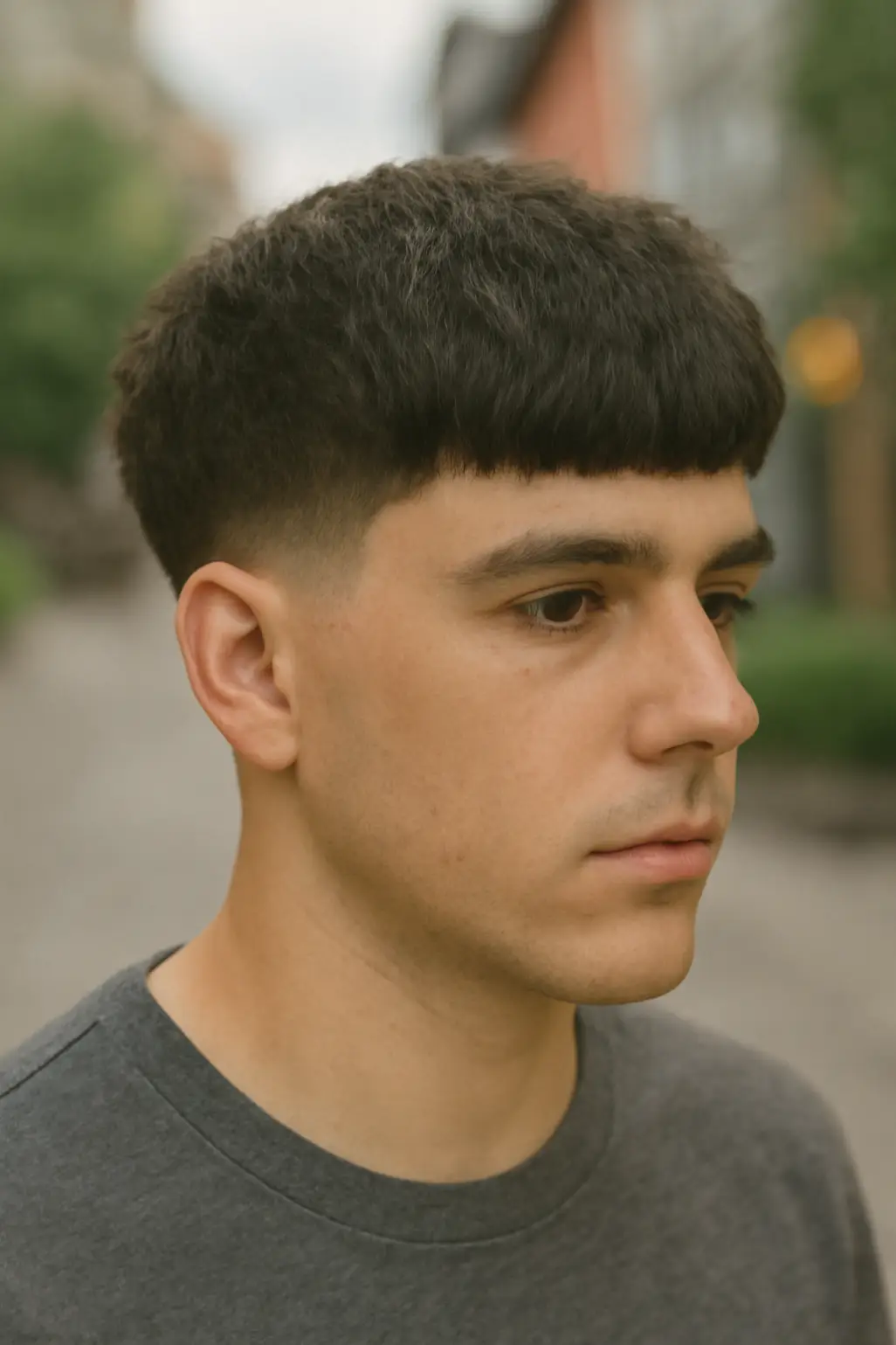 Taper Fade Haircut Fluffy Edgar Cut