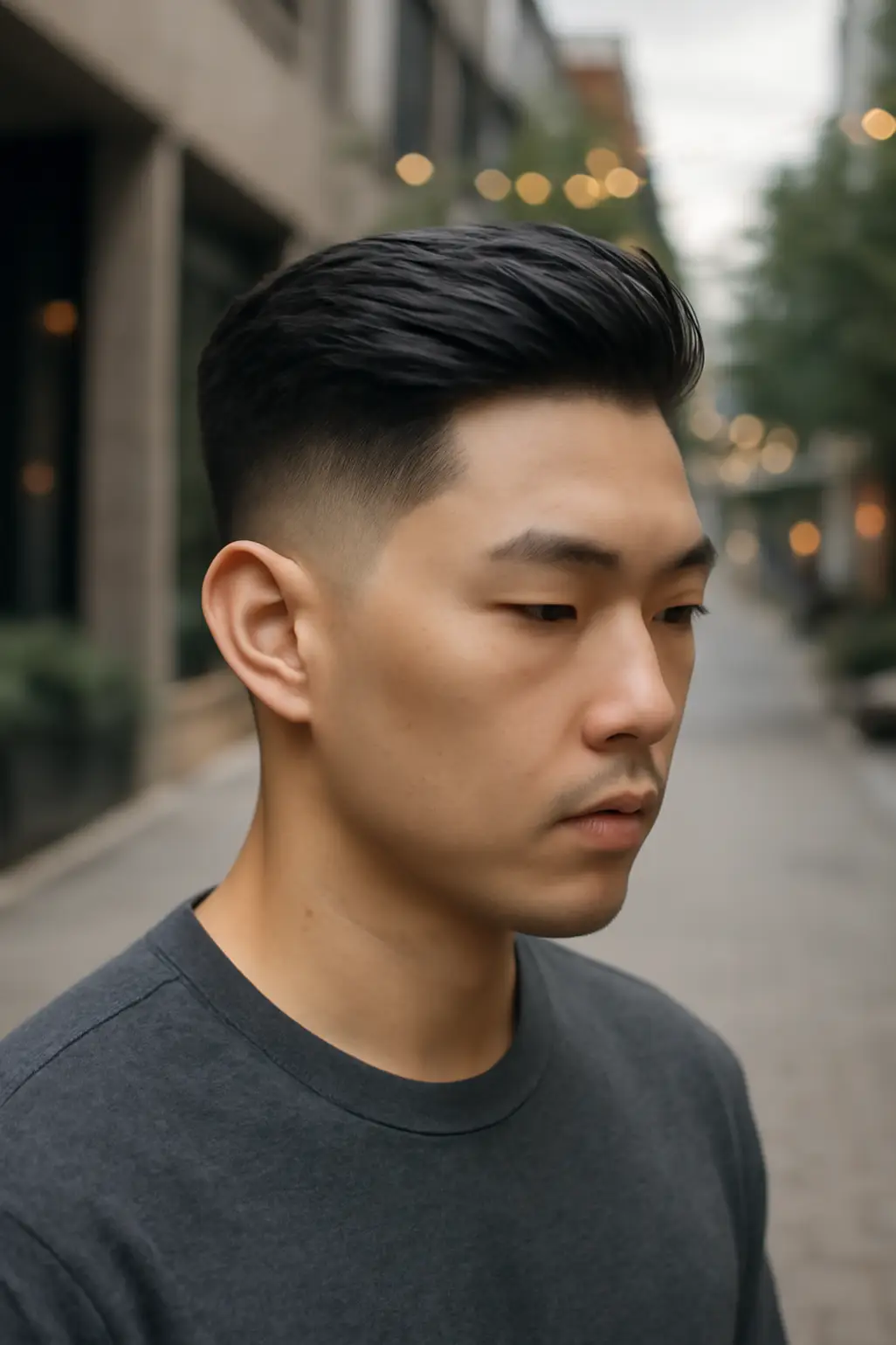 Taper Low Fade Haircut Asian