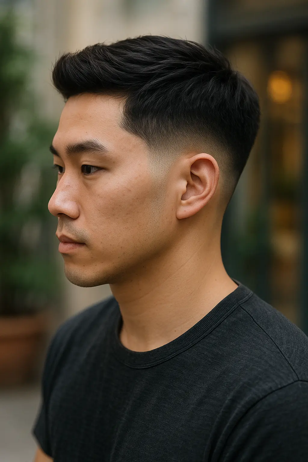 Taper Low Fade Haircut Asian