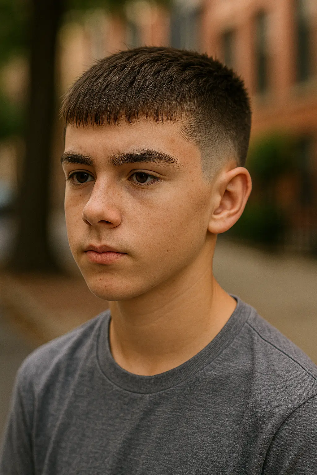 Cool Brush Forward with Taper Fade