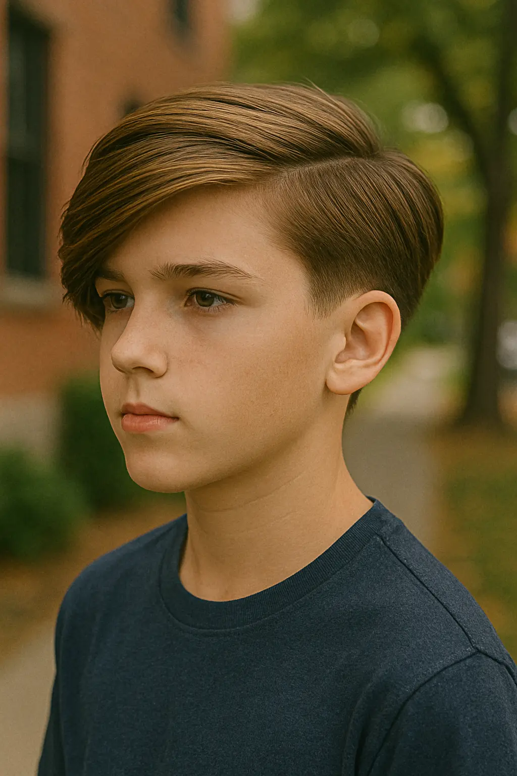 Long Side Swept Style with Tapered Sides