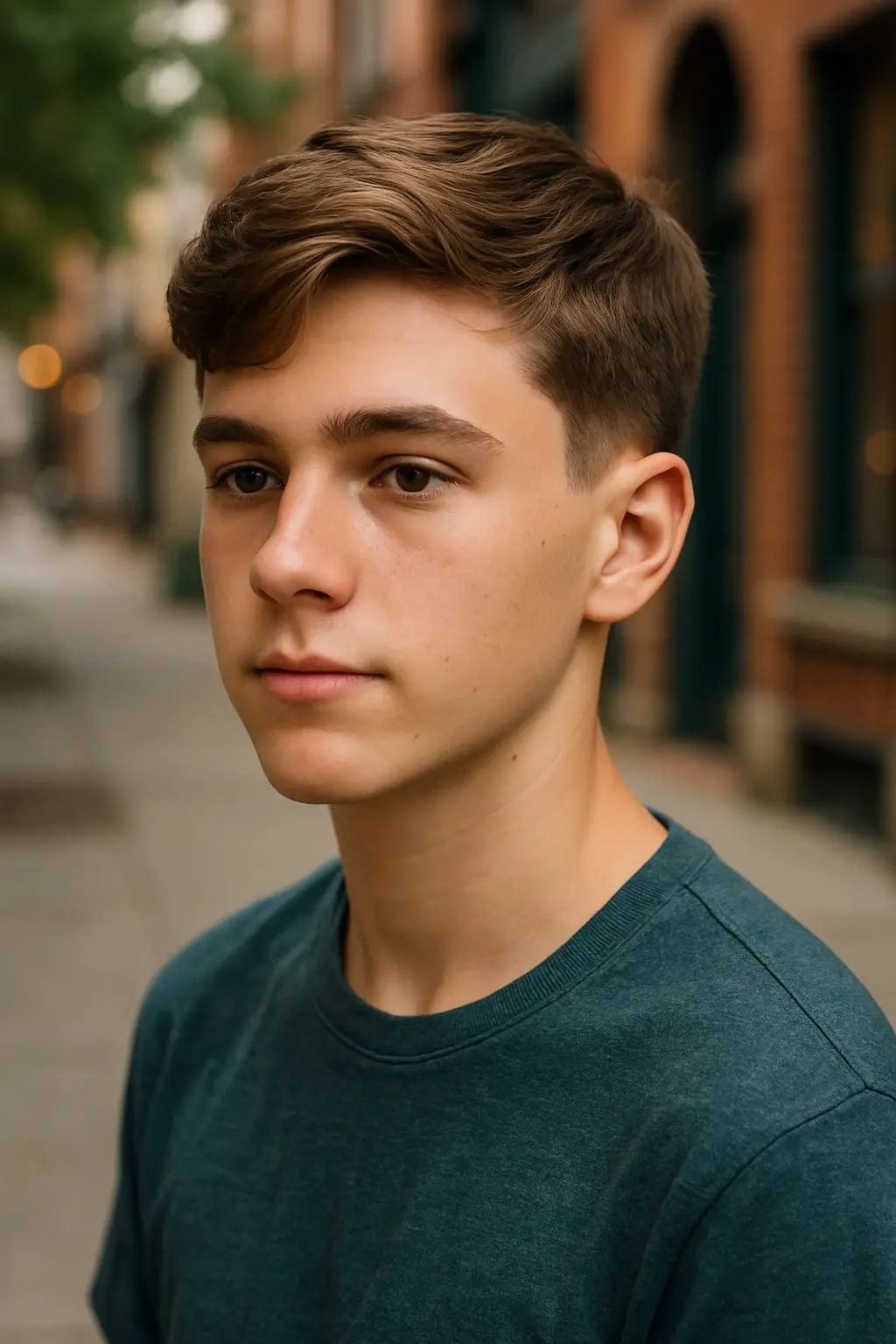 Loose Brush Over with Mid Taper