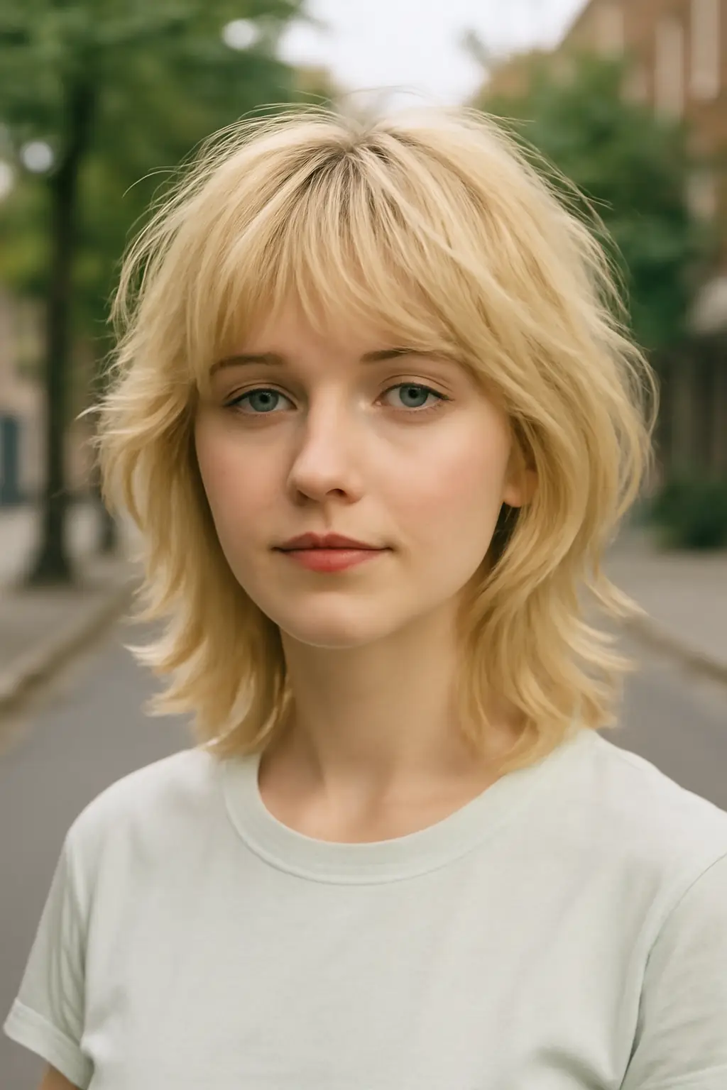 Blonde Wolf Cut