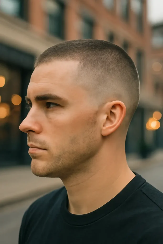 Blowout taper buzz cut