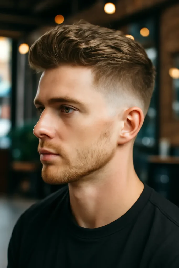 Blowout taper white guy