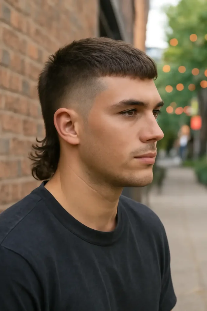 Burst Fade Mullet