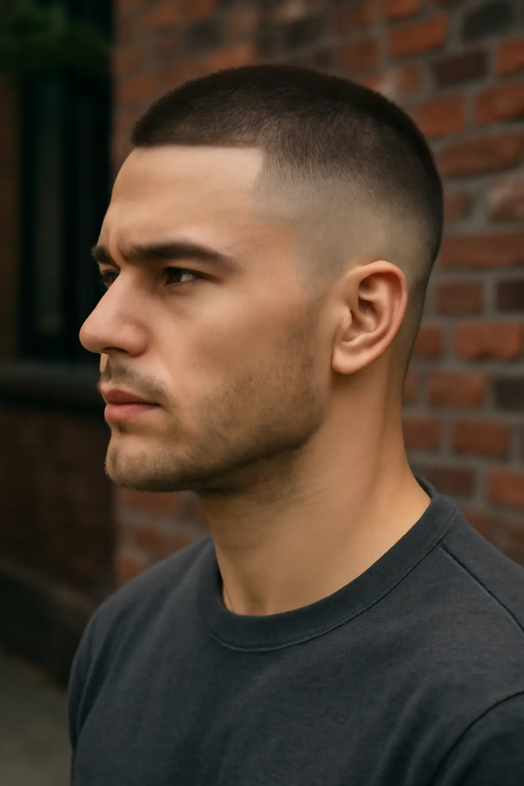 Buzz Cut Fade Men Haircut