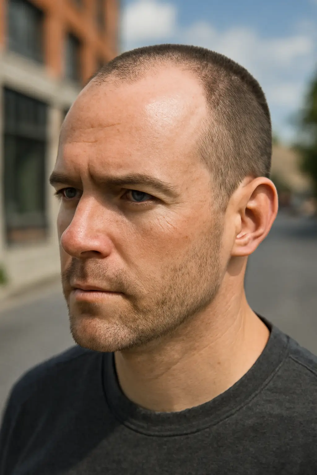 Buzz Cut Receding Hairline