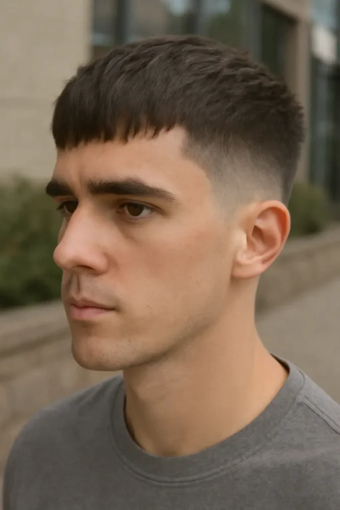 Fringe French Crop Fade