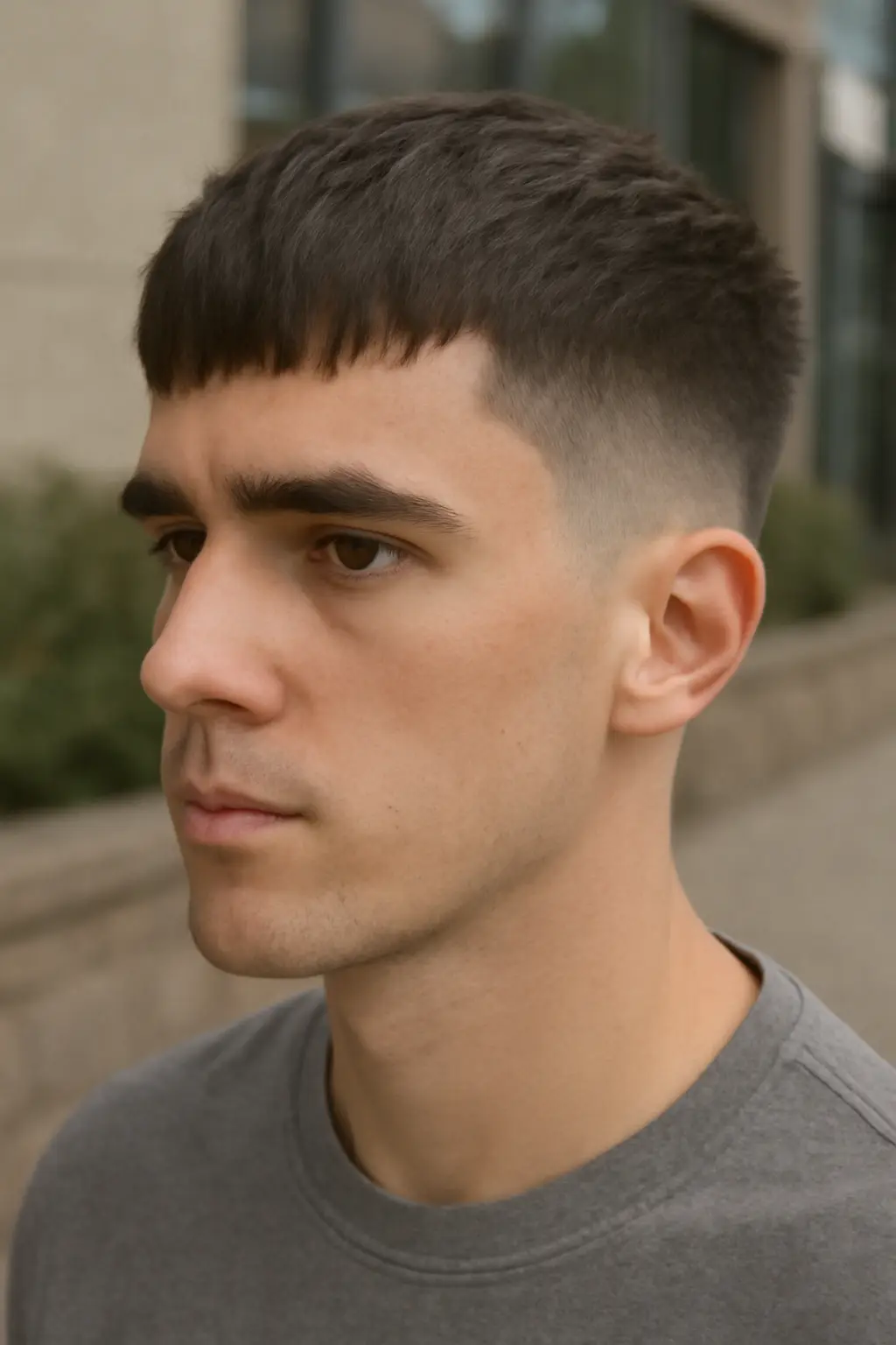 Fringe French Crop Fade