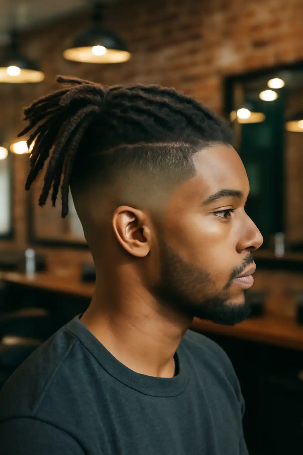 High taper fade dreads