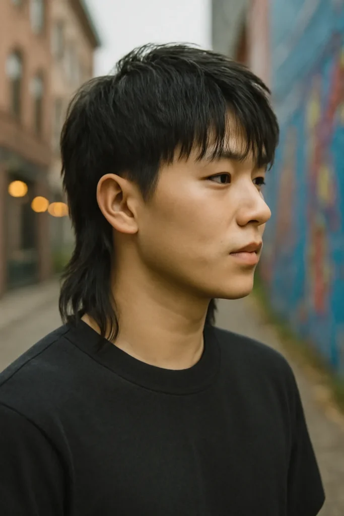 Korean Mullet haircut