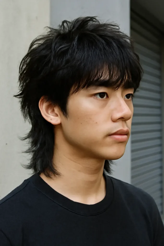 Korean wolf cut men