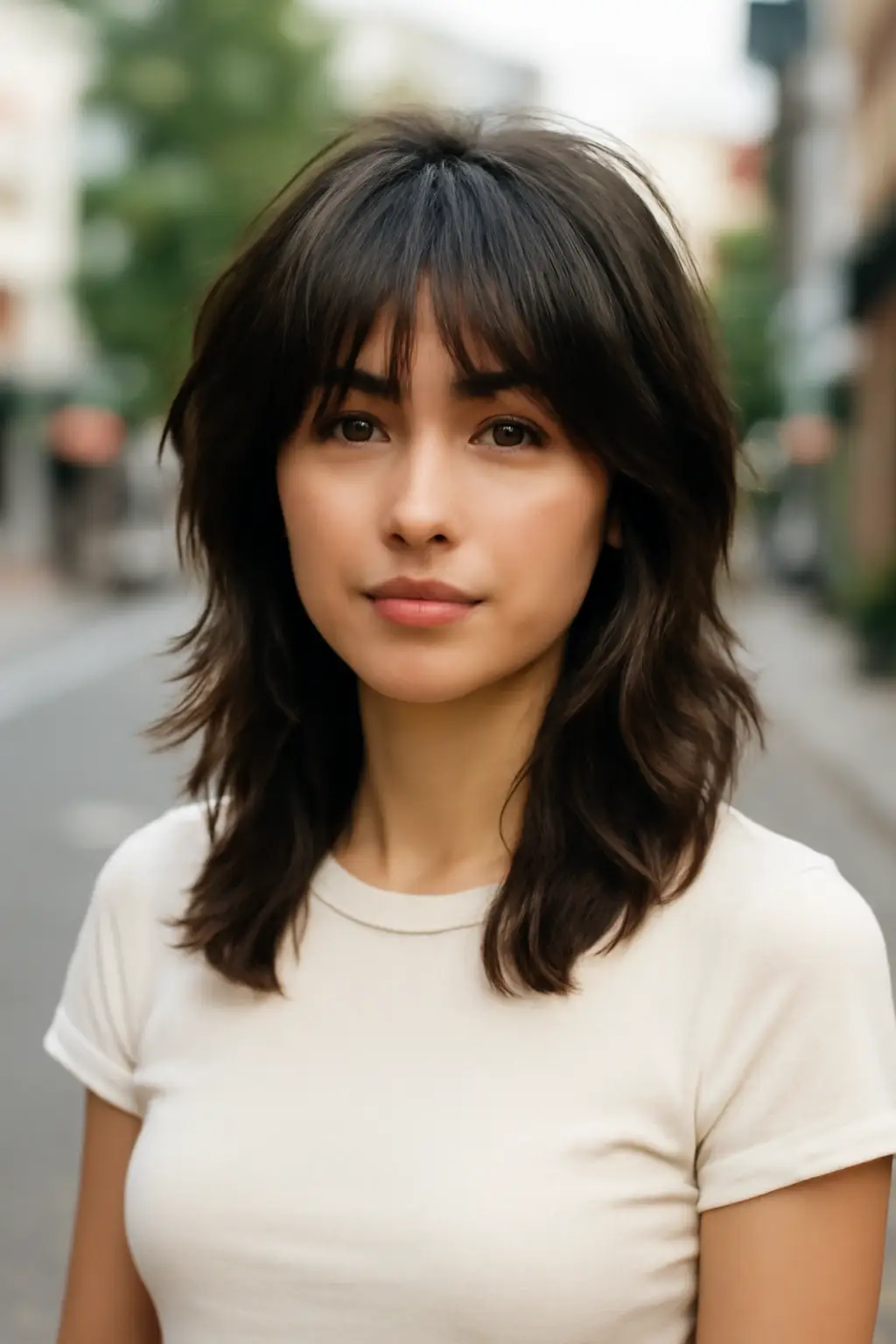 Layered Wolf Cut Medium Hair