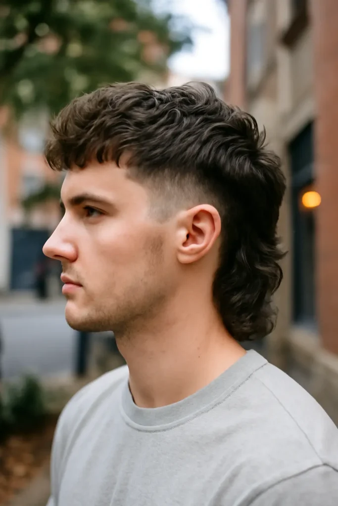 Low Fade Mullet Haircut