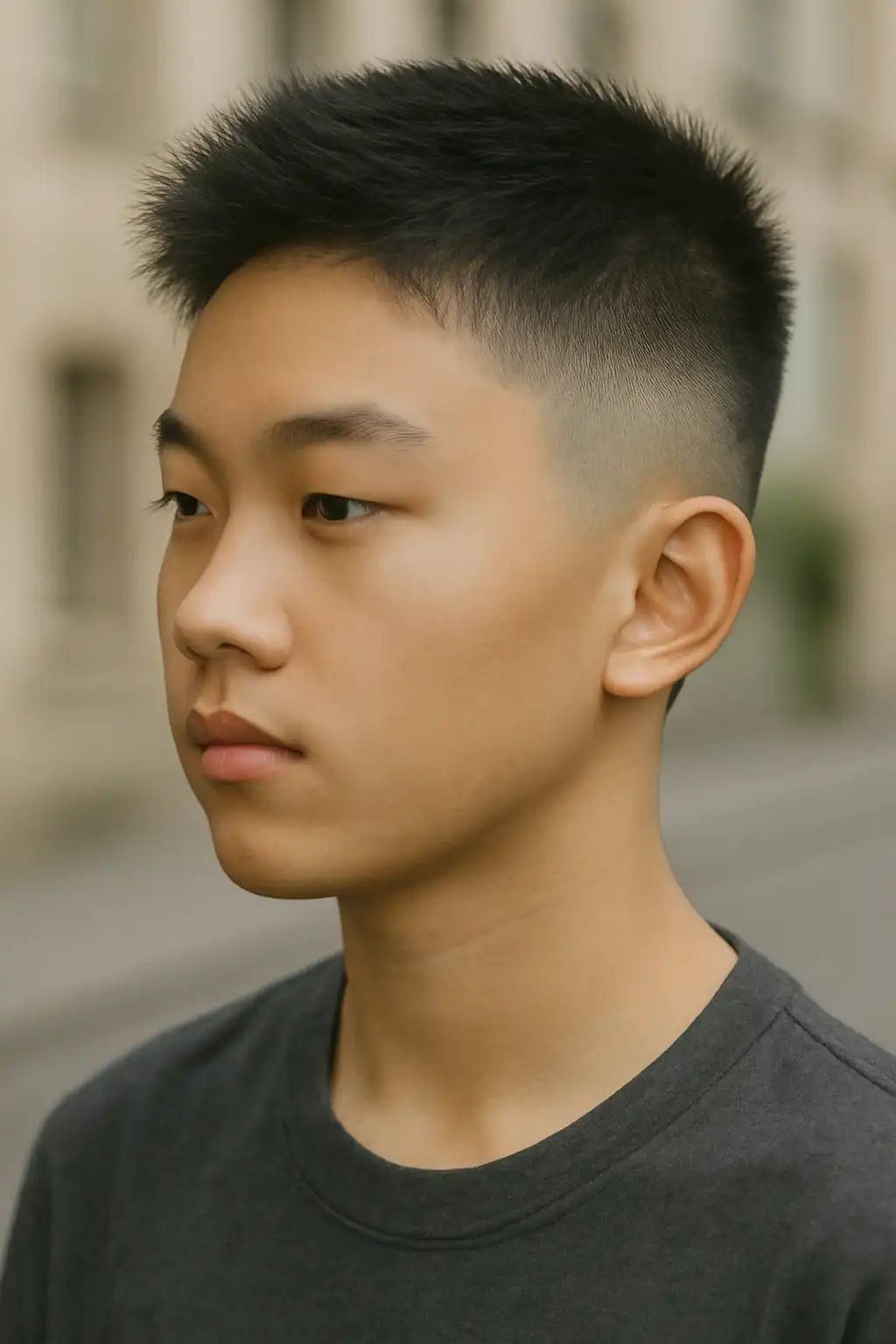 Low Taper Fade Asian