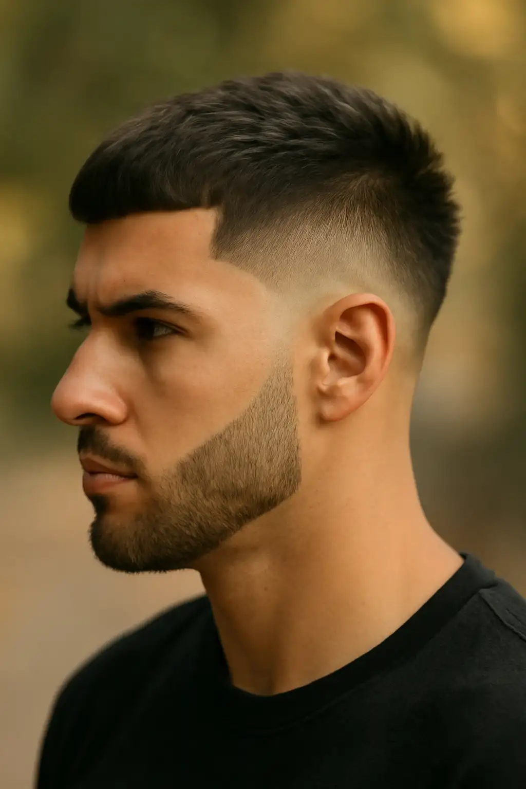 mid taper burst fade