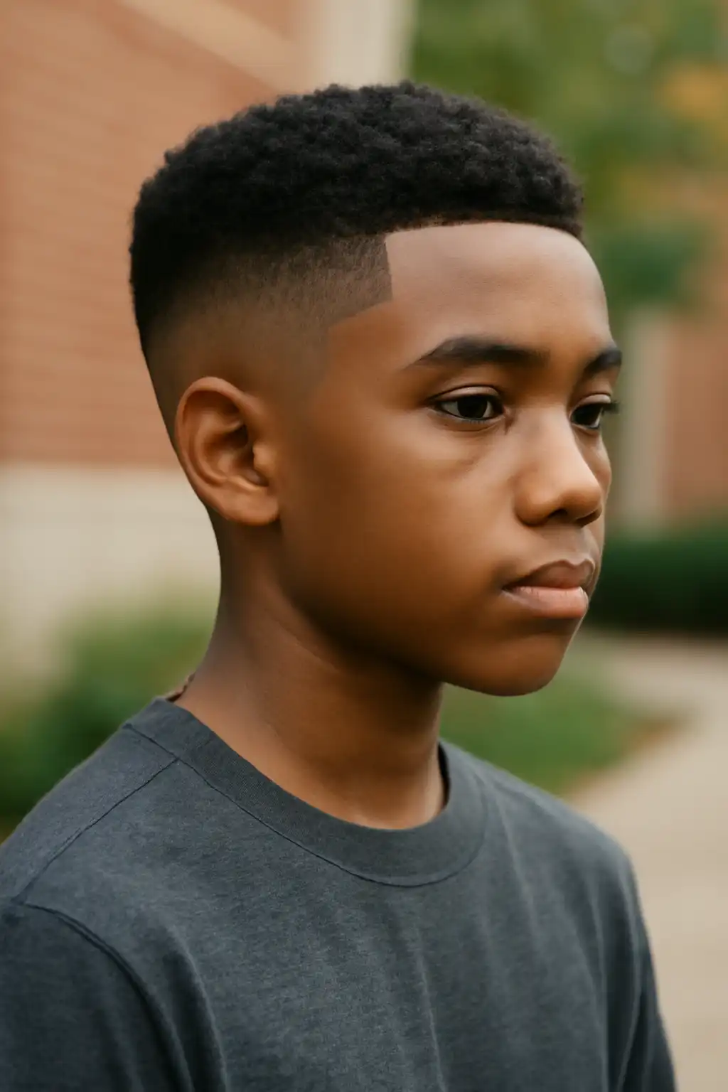 Mid Taper Fade Black Boy