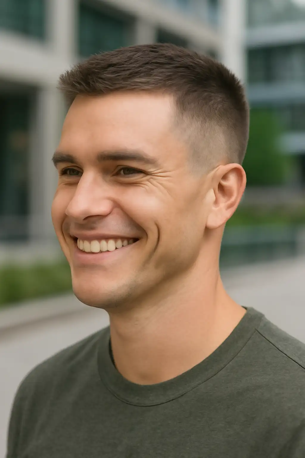 Mid Taper Fade Short Hair