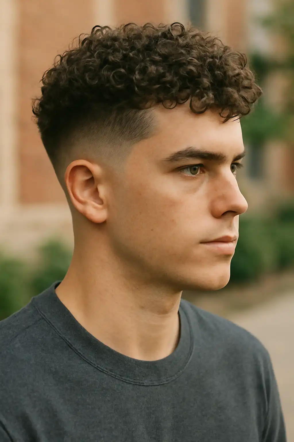 Mid Taper Fade with Perm