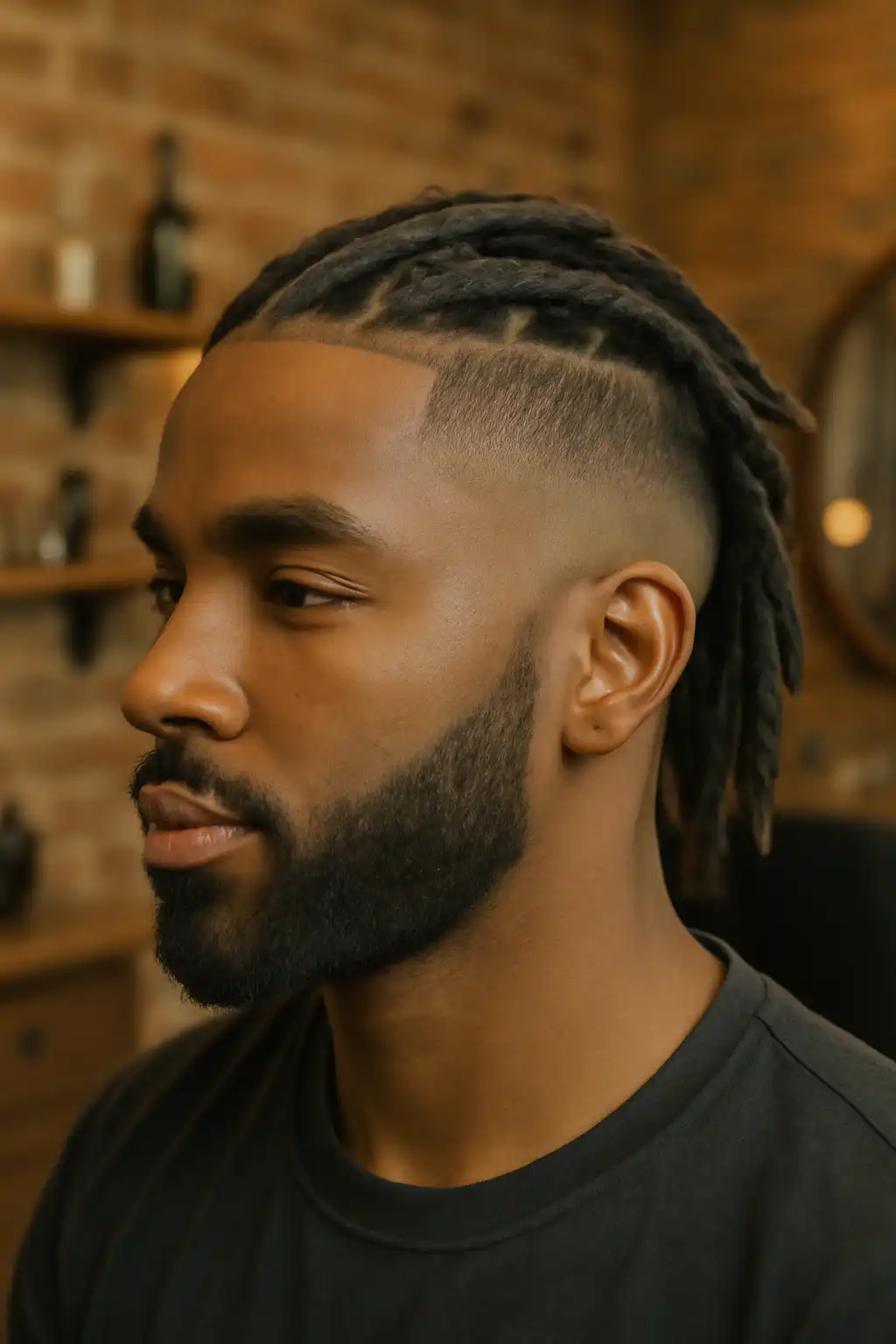 temp fade dreadlocks