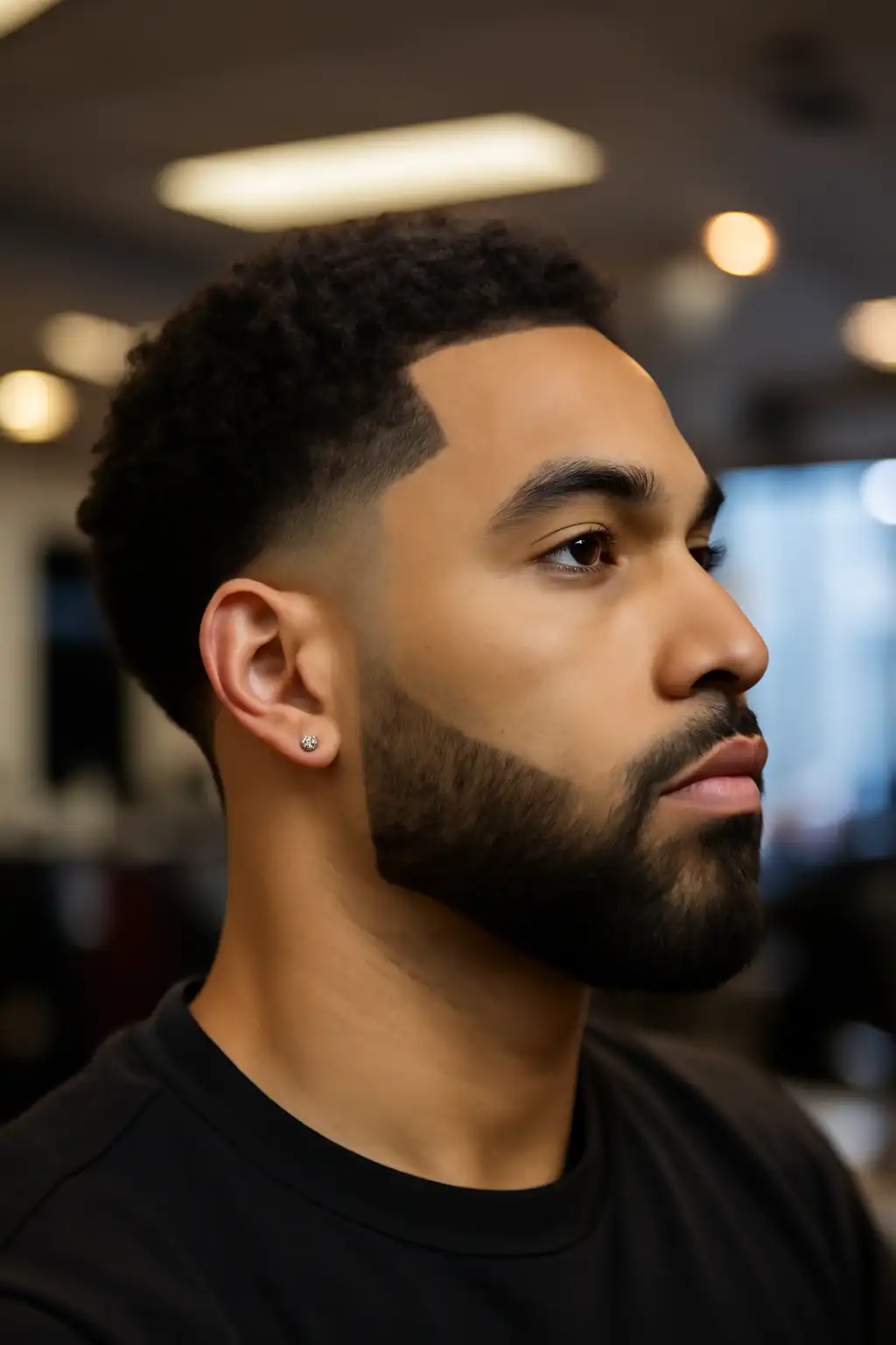 Temp Fade with Beard