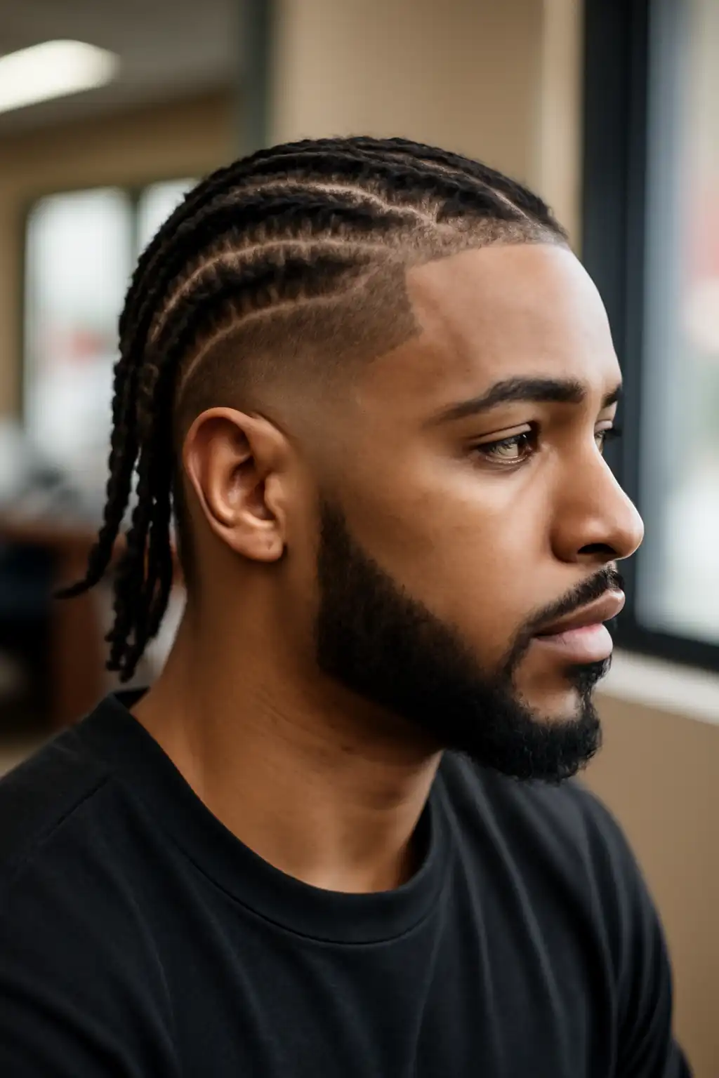 Temp Fade with Braids