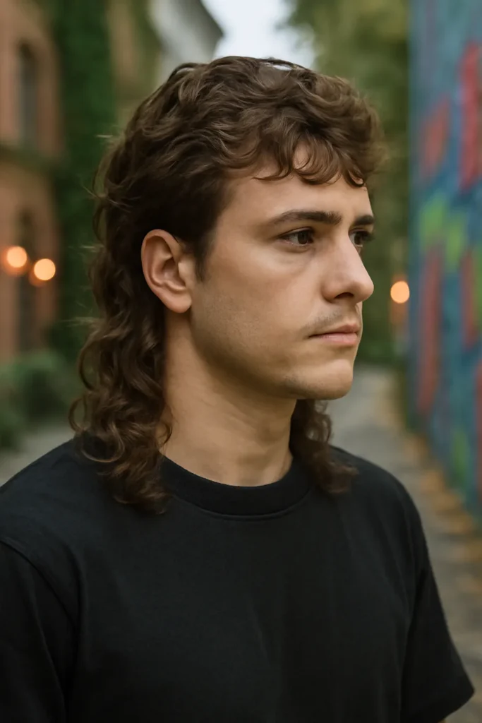Wavy Mullet Haircut