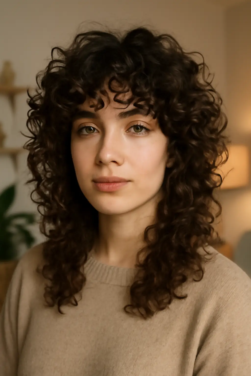 Wolf Cut Curly Hair