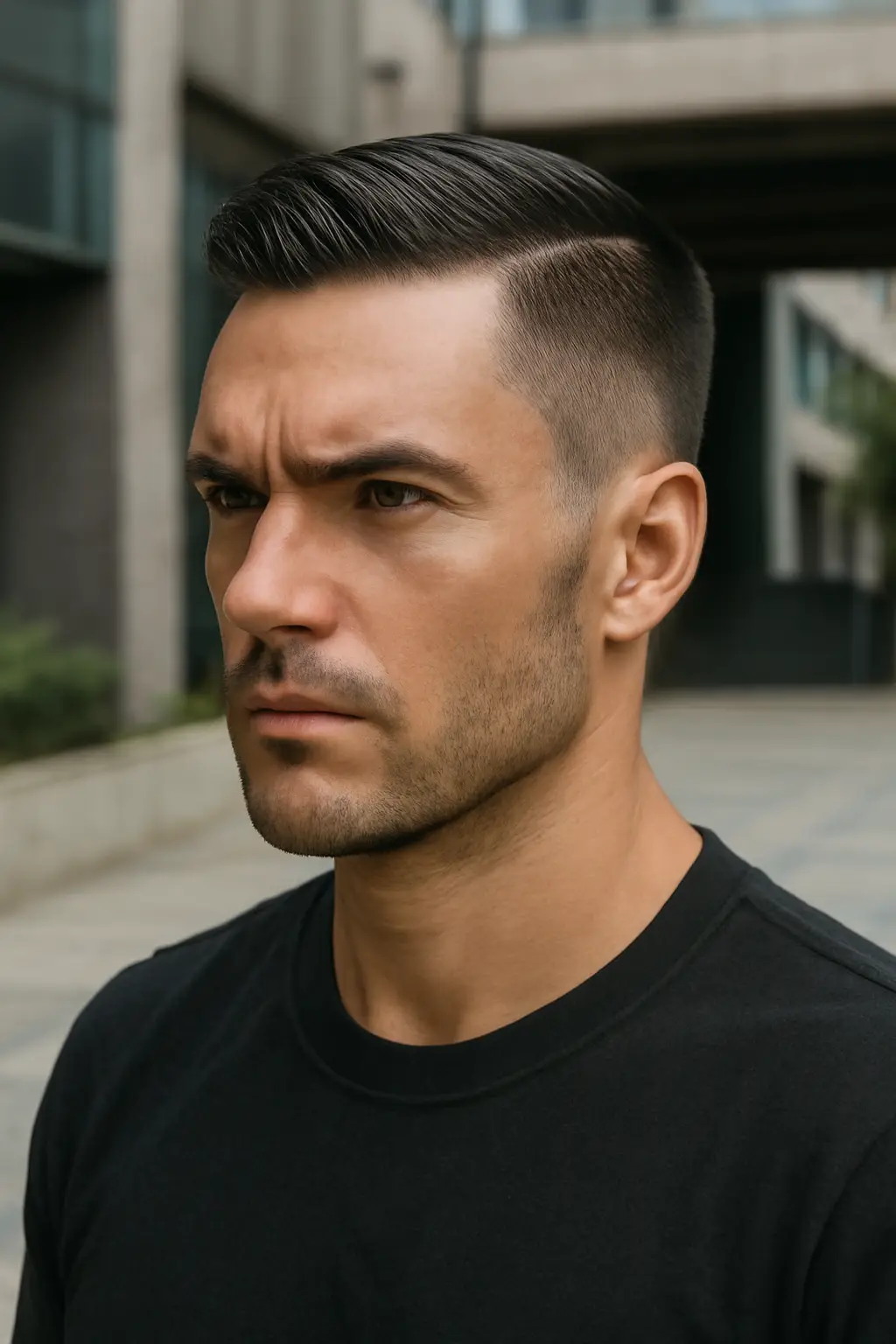 Warrior Cut Straight Hair