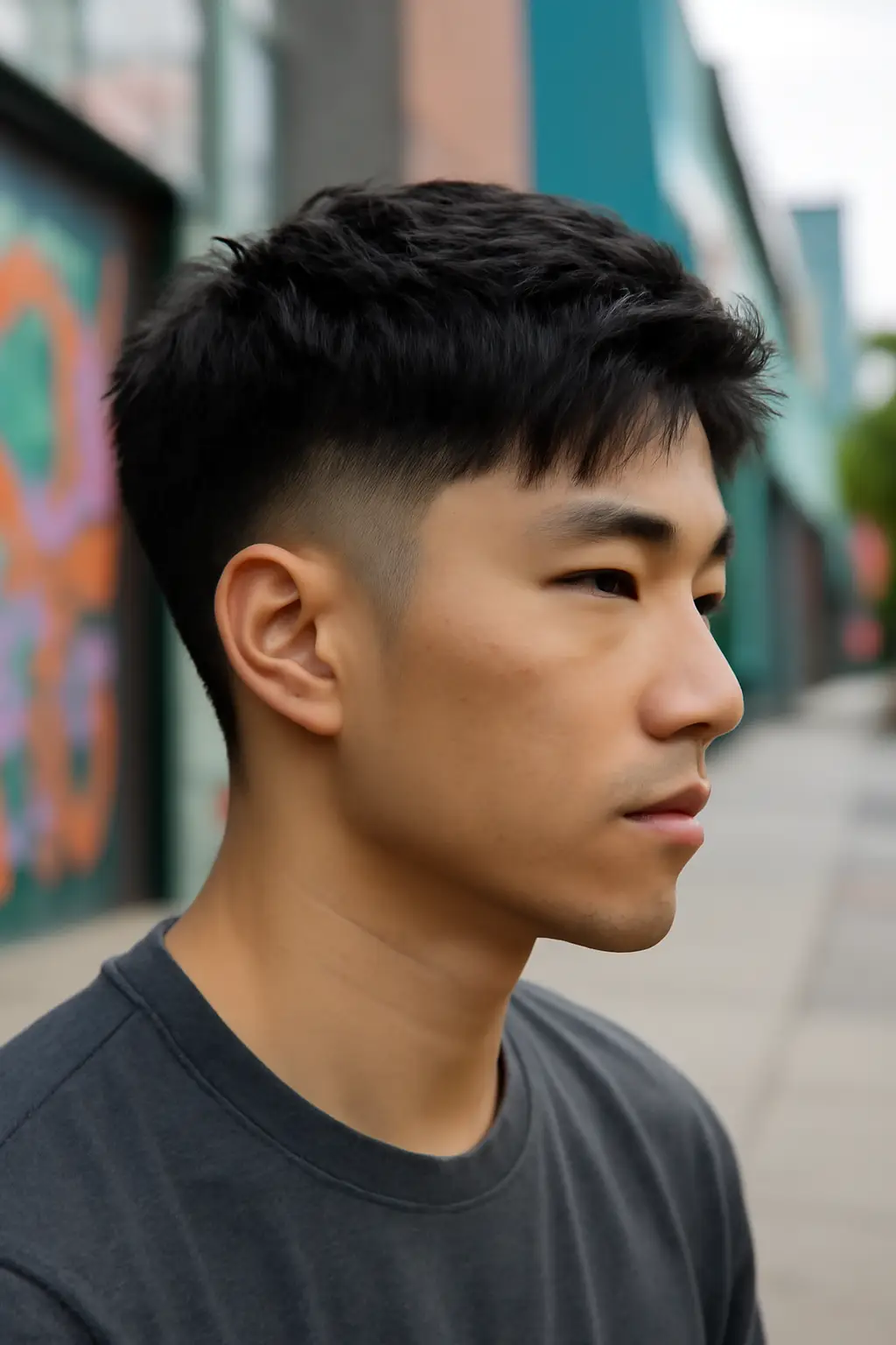 Asian Burst Fade 