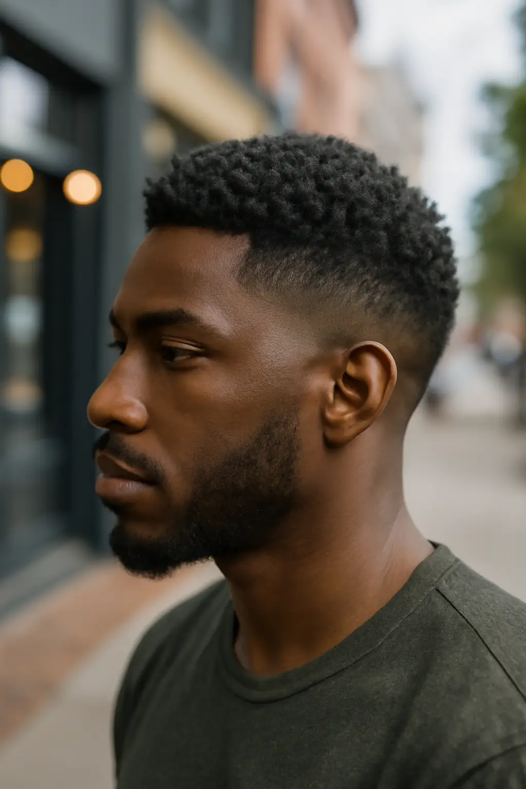 Burst Fade Black Men