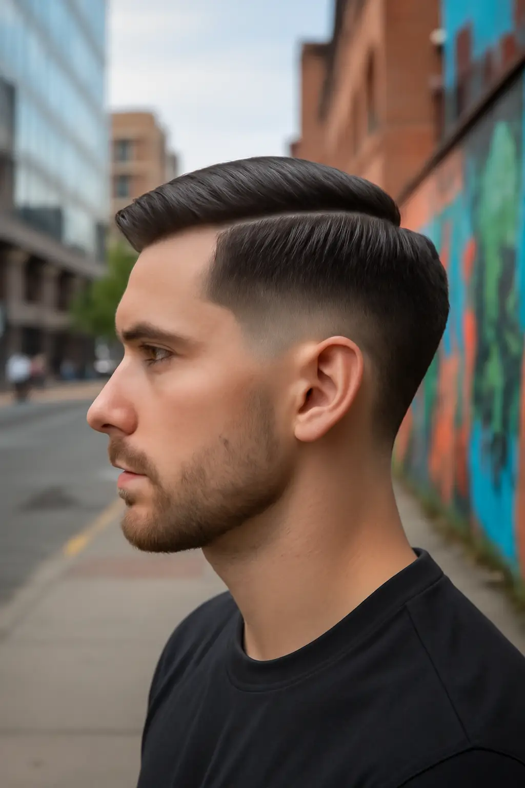 Burst Fade Comb Over 