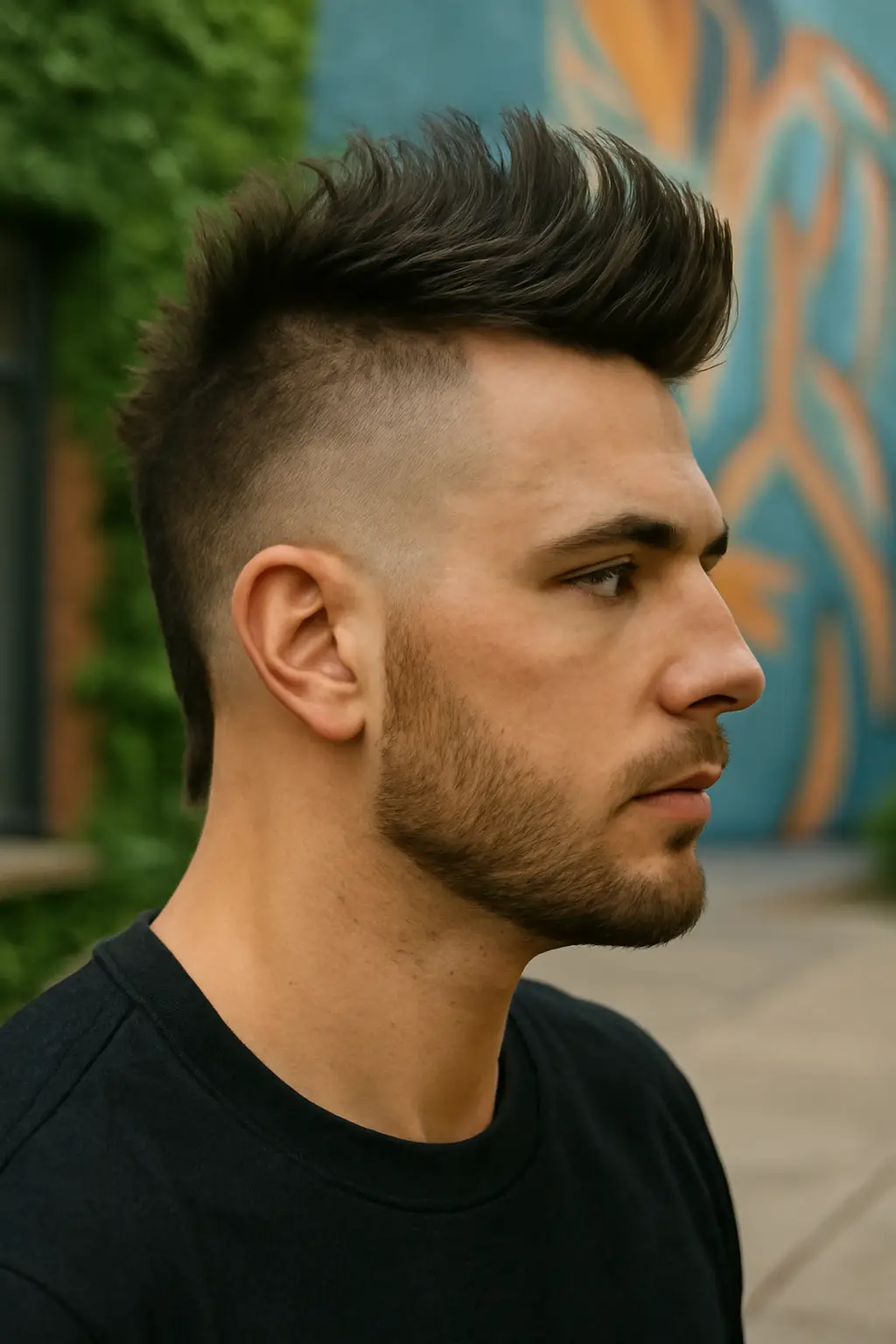 burst fade mohawk