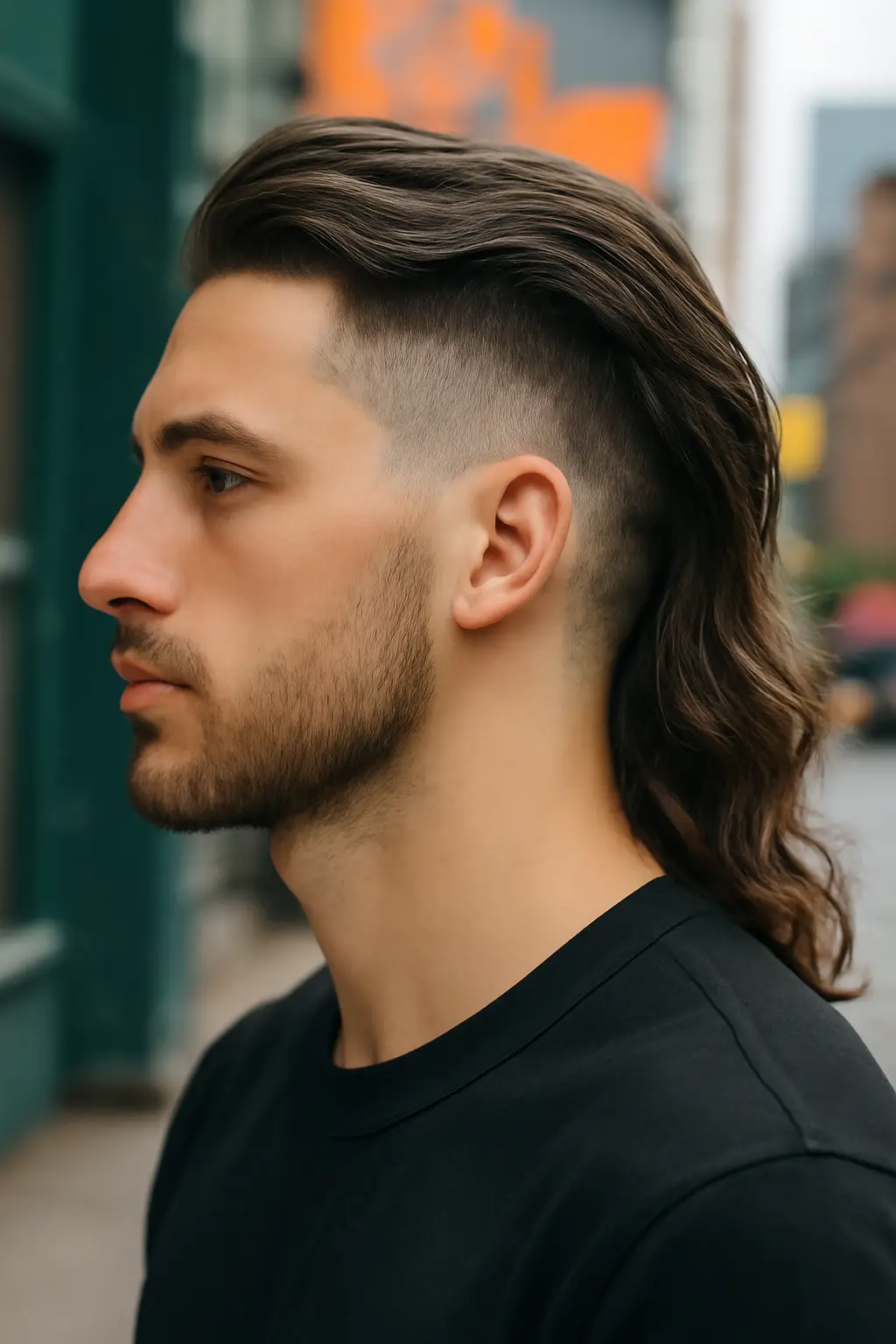 Burst Fade Long Hair