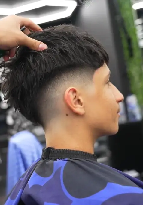 Burst Fade with V Cut 