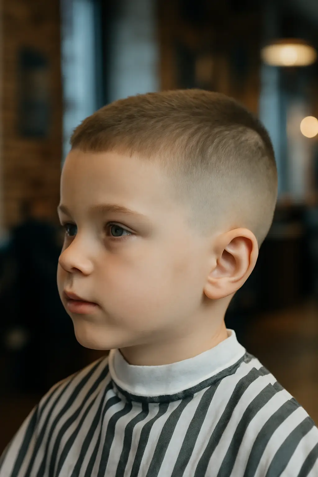 Crew Cut Short Fade Little Boy Haircuts 