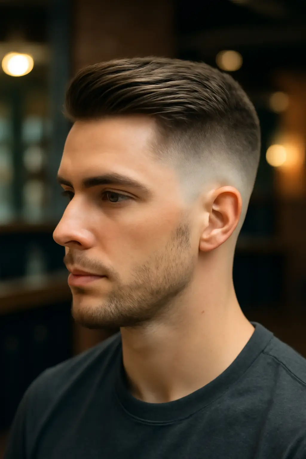 High Fade Comb Over 