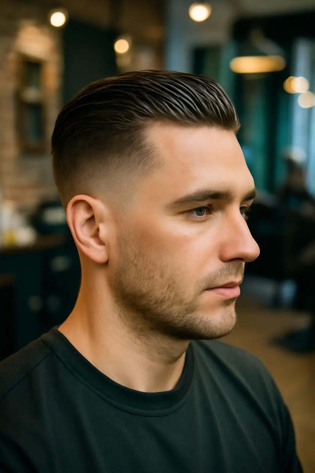 High Fade Slick Back 