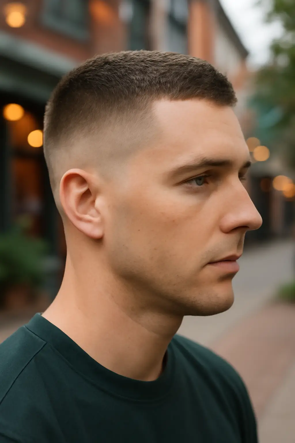 High Fade With Crew Cut