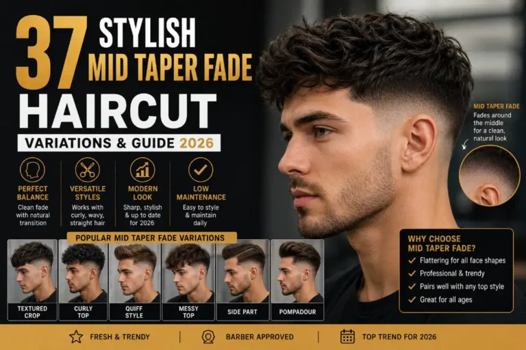 37 Stylish Mid Taper Fade Haircut_ Variations & Guide